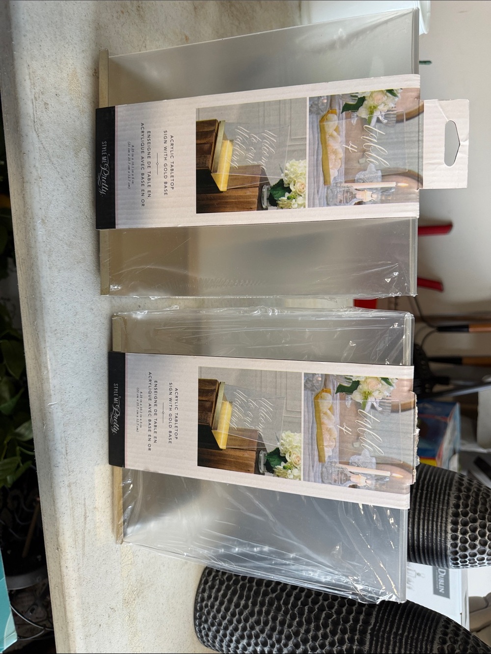 Clear Acrylic Decorative Risers (Set of 2)